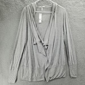 LAmade Revolve Long Cardigan Hooded Sweater Womens Size Medium Gray NWT